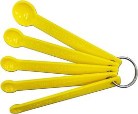 img 2 attached to 🥄 Versatile Mini Measuring Spoons Set - Ideal for Dry & Liquid Ingredients - Includes 1/64, 1/32, 1/16, 1/8, and 1/4 Teaspoon Sizes - Durable Plastic Construction