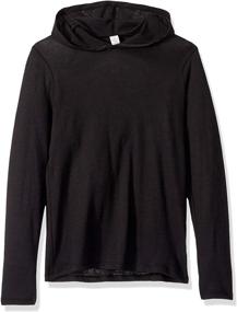 img 2 attached to 👦 Black Alternative Boys Hoodie, Size YM - Boys' Clothing for Fashion Hoodies & Sweatshirts