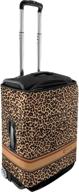 🐆 brown leopard luggage protector pattern - essential travel accessory logo