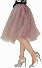 img 1 attached to YSJERA Organza Princess Bowknot Pleated Women's Clothing