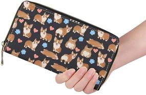 img 3 attached to Doginthehole Dachshund Wallets Organizer Leather Women's Handbags & Wallets and Wallets