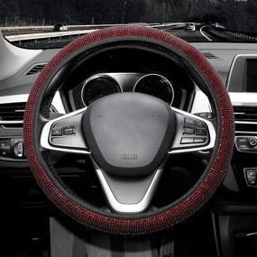 img 3 attached to Rhinestones Steering Universal Non Slip Accessories Interior Accessories