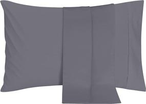 img 4 attached to 🛏️ Premium Utopia Bedding Queen Pillowcases - 2 Pack - Envelope Closure - Soft Brushed Microfiber Fabric - Long-lasting & Colorfast Covers - Standard Size 20 X 30 Inches (Queen, Grey)