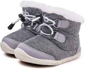 img 4 attached to 👣 Anti Slip Prewalker Winter Boots for Boys (3-6 Months)