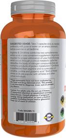 img 2 attached to 💪 Enhance Athletic Performance with NOW Sports Nutrition Arginine & Ornithine 500/250 mg Amino Acids - 250 Capsules