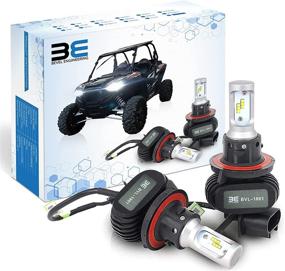 img 4 attached to 🔦 Bevel Engineering Premium LED Upgrade Kit for Polaris Ranger RZR General - H13/9008 Headlight Bulb Kit (2-Pack) - Low and High Beam Lamp Set