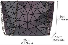 img 3 attached to 👜 Stylish and Functional Luminous Geometric Outdoor Travel Handbag for Women's Handbags & Wallets