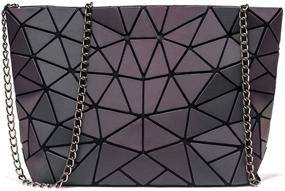 img 1 attached to 👜 Stylish and Functional Luminous Geometric Outdoor Travel Handbag for Women's Handbags & Wallets