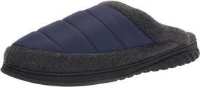 img 4 attached to Quilted slipper for medium-sized women by 🥿 Dearfoams: Ideal for men seeking comfortable mules & clogs