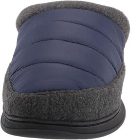 img 3 attached to Quilted slipper for medium-sized women by 🥿 Dearfoams: Ideal for men seeking comfortable mules & clogs