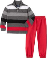 nautica roasted sweater pants for boys: a stylish and cozy clothing set logo