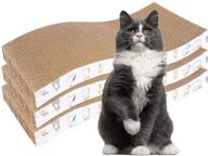 🐱 patiencet 3 pack cat scratcher pad: ultimate furniture protector with recycle corrugated material as type s cat scratch pad and lounger sofa logo