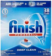 finish powerball all in 1-38ct dishwasher detergent tablets for deep clean - fresh scent logo