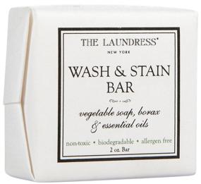 img 4 attached to 🌿 The Laundress Wash & Stain Bar: All-Natural Vegetable Soap with Borax & Essential Oils - 2 oz Travel Size, Perfect Laundry Soap Bar and Stain Remover, Hypoallergenic Solution for Clean and Fresh Clothes