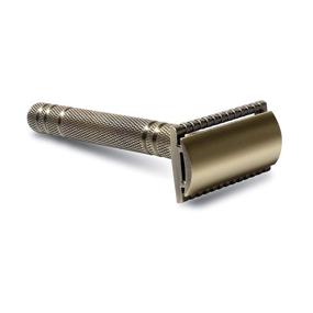 img 2 attached to 🪒 Premium Gold Brass Metal Double Edge Safety Razor Kit for Effortless Wet Shaving - Men and Women's Classic Single Blade Razor with Blades Included