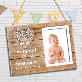 img 2 attached to 🖼️ VILIGHT Grandmother's Picture Frame - Christmas Gifts for Nana from Grandchildren, Granddaughter, and Grandson - Pregnancy Announcement Gift for New Grandma - 4x6 Inches Photo