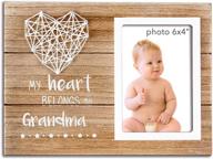 🖼️ vilight grandmother's picture frame - christmas gifts for nana from grandchildren, granddaughter, and grandson - pregnancy announcement gift for new grandma - 4x6 inches photo логотип