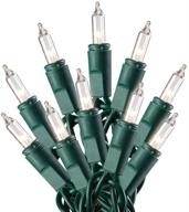 deck the halls with holiday pride ultra-brite clear white lights: indoor/outdoor use - set of 100 - ul listed logo