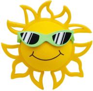 coolballs california sunshine w sunglasses car antenna topper/auto mirror dangler/desktop bobble buddy (green sunglasses) (cute car accessory) logo