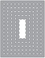 embossed rectangular rectangle template scrapbooking logo