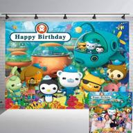 captivating octonauts backdrop: dive into an underwater adventure with this small cute hero photography background for birthday parties logo