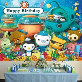 img 3 attached to Captivating Octonauts Backdrop: Dive into an Underwater Adventure with this Small Cute Hero Photography Background for Birthday Parties