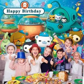 img 2 attached to Captivating Octonauts Backdrop: Dive into an Underwater Adventure with this Small Cute Hero Photography Background for Birthday Parties