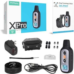 img 2 attached to Waterproof PetSpy X-Pro Dog Training Shock Collar with Remote, Electric 🐶 Trainer for Small to Large Dogs - Vibration and Beep Features Included