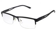 👓 alumni optical quality reading glasses with aluminum frames: black +2.00 strength for enhanced vision logo