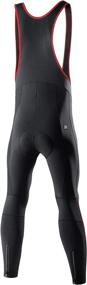 img 3 attached to Winter Cycling Bib Tights - 🚴 Santic Padded Long Pants with Compression Technology