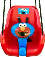 🎠 sesame street elmo toddler swing - inspiring outdoor play, encouraging imaginative fun! durable high back bucket swing seats toddlers safely & comfortably - perfect backyard playground toy logo