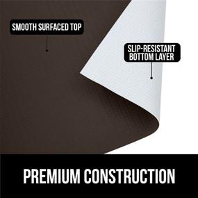 img 3 attached to Gorilla Grip Non-Adhesive Drawer and Shelf Liner, Brown, 12 Inch x 10 FT - Smooth Surface, Slip-Resistant, Water-Resistant Plastic Liners for Kitchen Cabinet Shelves, Drawers, Desks, and More