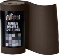 gorilla grip non-adhesive drawer and shelf liner, brown, 12 inch x 10 ft - smooth surface, slip-resistant, water-resistant plastic liners for kitchen cabinet shelves, drawers, desks, and more logo