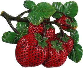 img 4 attached to 🍅 DOITOOL 3D Artificial Vegetable Wall Art - Large Lifelike Fruit and Vegetable Decor for Wedding, Kitchen, Photography - Hanging Tomato, Strawberry, and Apple (Red)