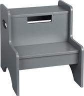 wildkin wooden step stool gray logo