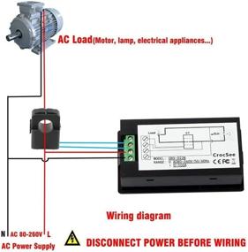 img 1 attached to 🔌 CrocSee AC 80-260V 100A CRS-022B Multimeter with LCD Display: Current Voltage Power Energy & More