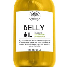 img 4 attached to Belly Oil for Pregnancy and Stretch Marks - All Natural Scar Prevention and Reduction Therapy, and Uneven Skin Tone - Safe for Use During and Postpartum - Dermatologist Recommended - 4 Fl Oz: The Ultimate Solution for a Blemish-Free Belly and Beautiful Skin