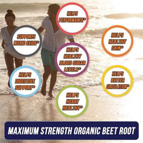 img 1 attached to Organic Beet Root Powder Tablets (120 count), 1350mg Per Serving with Black 🥕 Pepper - Enhanced Absorption for Nitric Oxide Boost, Athletic Performance, and Healthy Blood Pressure