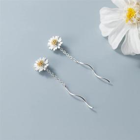 img 1 attached to 💎 Sophisticated SLUYNZ Sterling Threader Earrings: Perfect Girls' Jewelry for Stunning Earrings