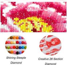 img 3 attached to Diamond Painting Rhinestone Beginner Embroidery Painting, Drawing & Art Supplies and Painting