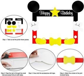 img 1 attached to 🐭 Hpscdyo Mouse Selfie Frame: Fun Photo Booth Props for Baby Theme Birthday Parties!