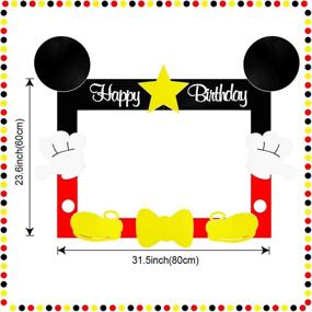 img 3 attached to 🐭 Hpscdyo Mouse Selfie Frame: Fun Photo Booth Props for Baby Theme Birthday Parties!