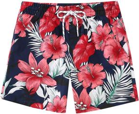 img 4 attached to SSLR Printed Casual Hawaiian Trunks Boys' Clothing and Swim