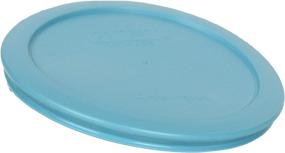 img 1 attached to 🥘 Convenient Pyrex Bundle: 7201-PC 4-Cup Surf Blue Plastic Food Storage Lids - 4 Items Set