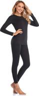 🔥 stay warm and cozy: malist women's ultra soft fleece lined thermal underwear set – long johns top логотип