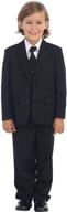 👦 boys' 2 button dress tuxedo - 5 piece set - boys' clothing logo