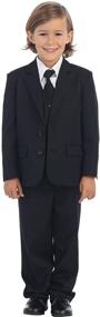 img 1 attached to 👦 Boys' 2 Button Dress Tuxedo - 5 Piece Set - Boys' Clothing