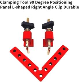 img 2 attached to 📐 90 Degrees Positioning Squares Right Angle Clamp (2 PACK) - Aluminium Alloy L-Type Corner Clamp for Woodworking, Picture Frames, Cabinets, Boxes, and Drawers