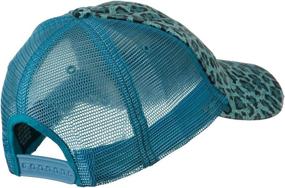 img 1 attached to Stylish Low Profile Canvas Leopard Printed Mesh Cap - Brown W40S52B: Stand Out in Fashion