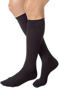 img 2 attached to 🧦 Black Knee High JOBST Relief Compression Socks - 30-40 mmHg, Closed Toe, Petite Medium Size